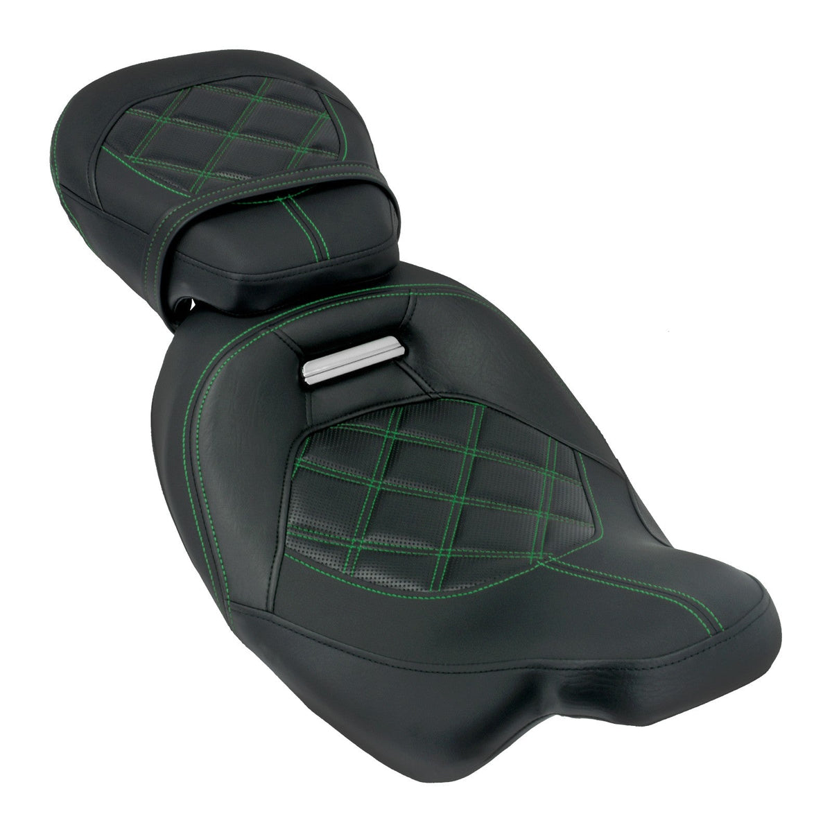 Motorcycle Two Up Seat Black Front Rear Driver Passenger Seat For Harley Touring Road King Street Electra Road Glide 2009-2024