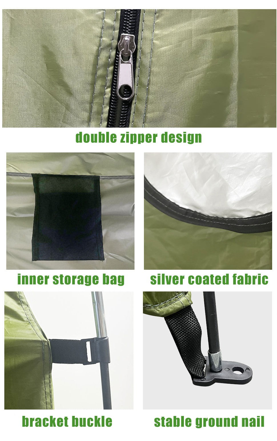 Westtune Portable Privacy Shower Tent Outdoor Waterproof Changing Room Shelter for Camping Hiking Beach Toilet Shower Bathroom