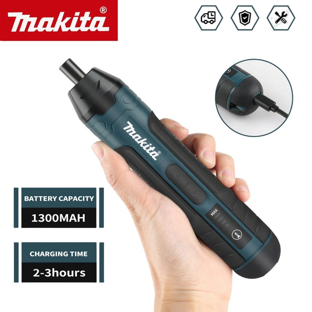 Makita Cordless Electric Screwdriver 1300mah Rechargeable Adjustment Power Drill Multi-function Disassembly Torque Repair Tools