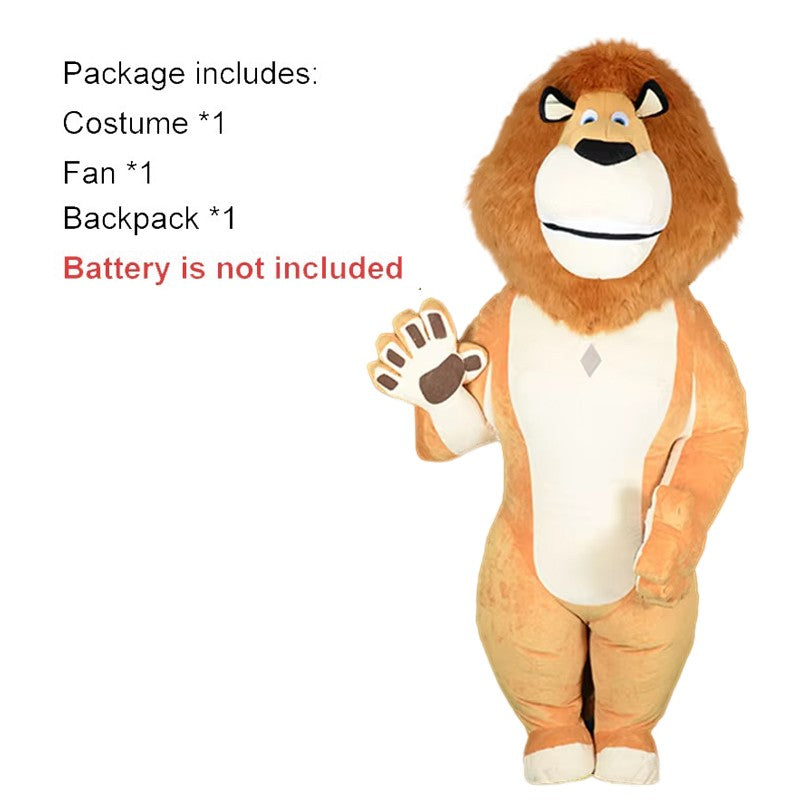 US stock Inflatable Polar Bear Costume Mascot for Advertising Christmas Halloween Adult Fursuit Panda Gorilla Carnival Suit
