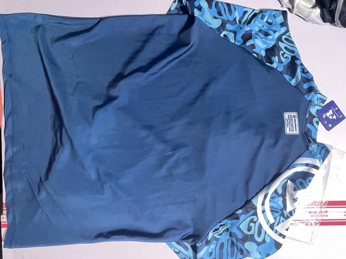 Hot Men's Surfing Shirt Nautical Diary Lycra Rashguard RIGHTTRACK For Surf Sportswear Beach UV Swimwear UPF50+ Clothes