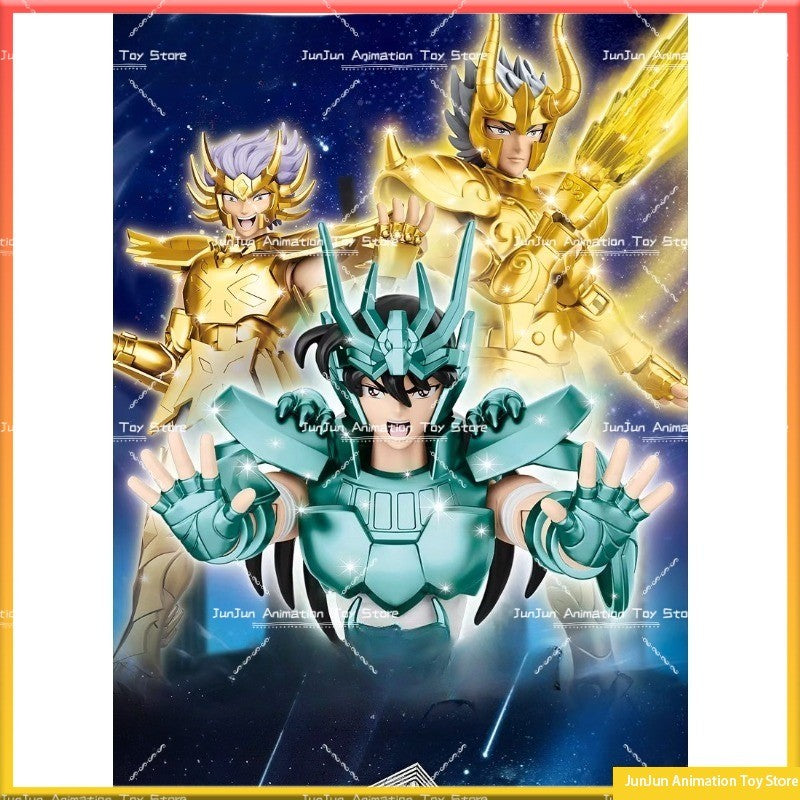 In Stock Original Saint Seiya Saint Seiya Stars Edition Capricorn Cancer Draco Toy Collection Gift Action Figure