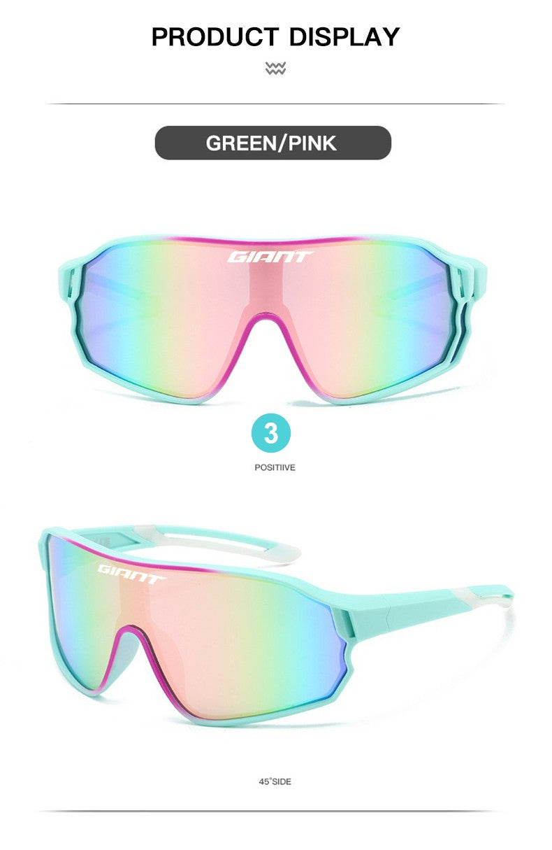 GIANT Top Seller Cycling Glasses UV400 Anti Fog REVO Lenses HD Clarity CE/ANSI Certified Cateye Design MTB/Road Bike man women