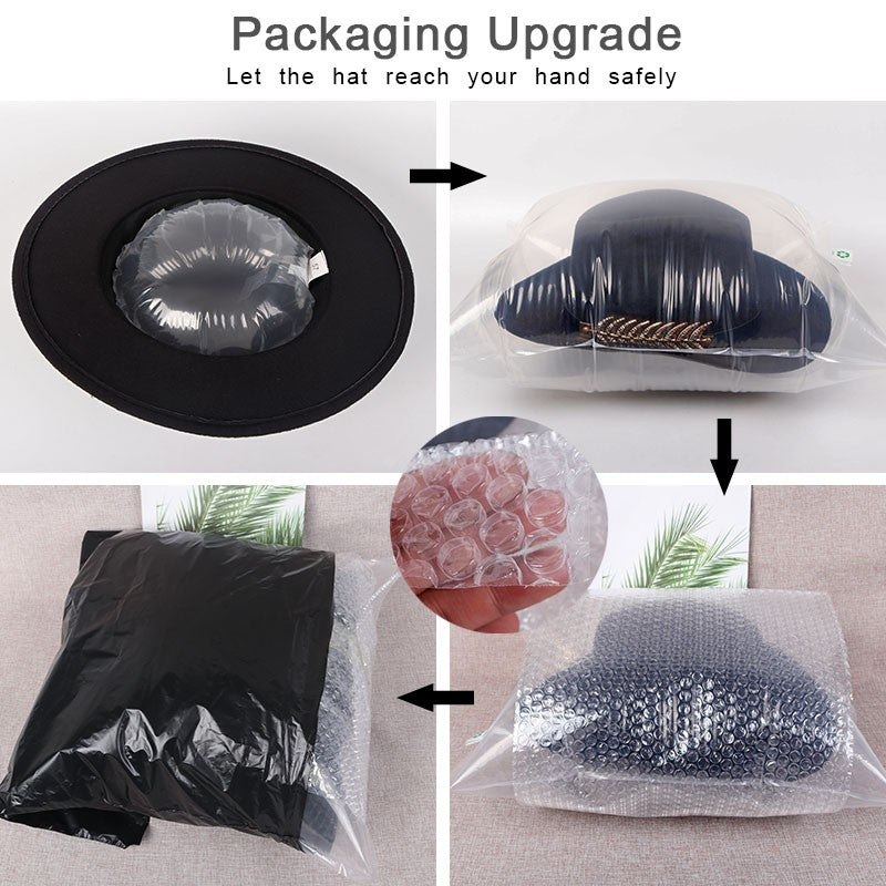 Double hemp yarn pattern design feather accessories big brim sun hat elegant banquet hat wedding beach vacation equestrian hat
