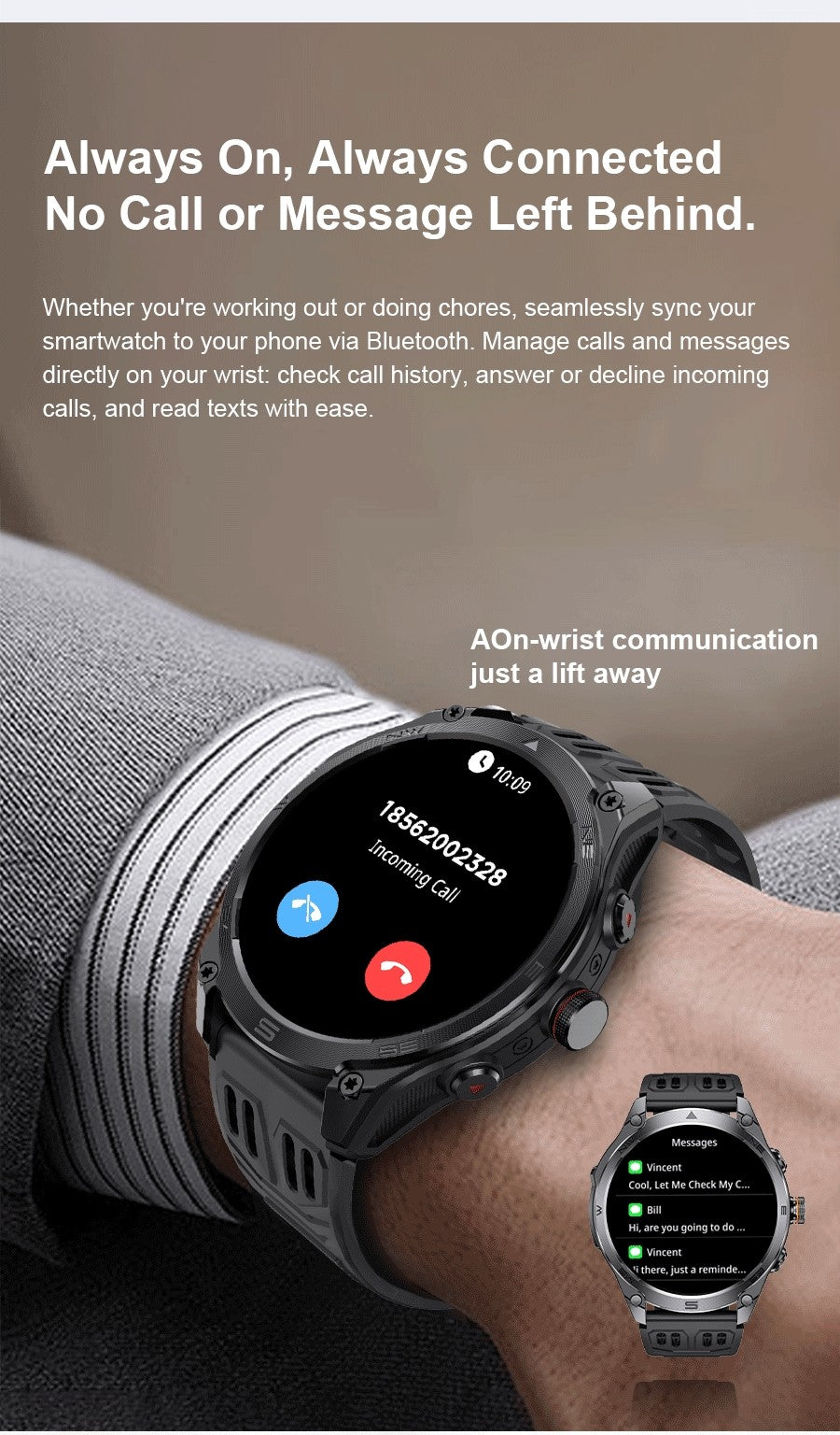 2025 New Military T-Rex 3 Ultra GPS Smart Watch 1000mAh Battery 10ATM Waterproof Compass Flashlight Sports trackr Smartwatch Men