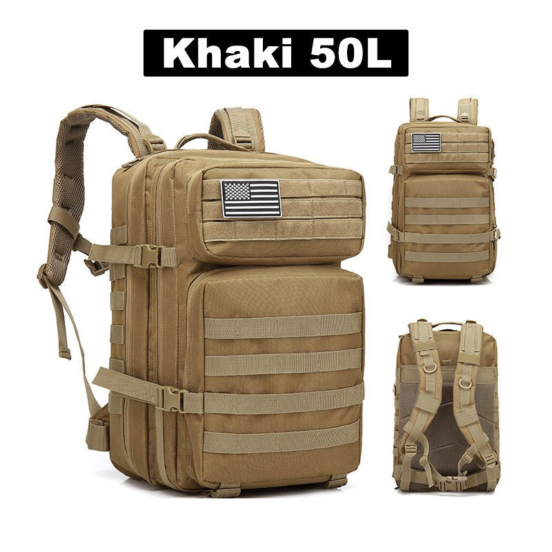 Outdoor Sports Multi-functional Bags50L Tactical Backpack Men's Travel Large Capacity Rucksacks Men Waterproof