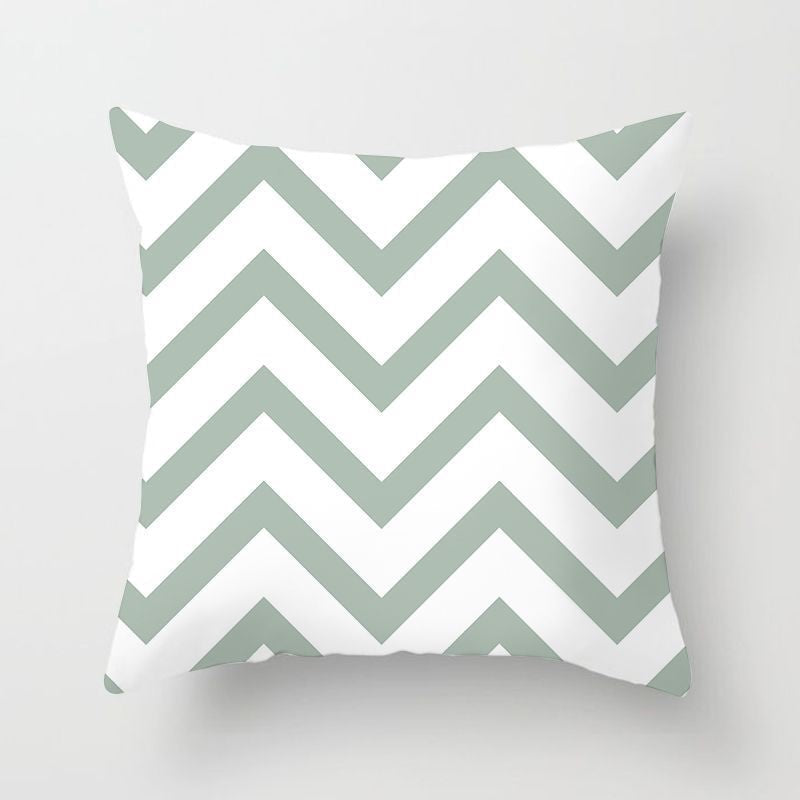 Sweet Mint Green Print Cushion Covers Fresh Art Pattern Geometric Pillowcase Fashion 45*45cm Decorative Throw Pillows Case