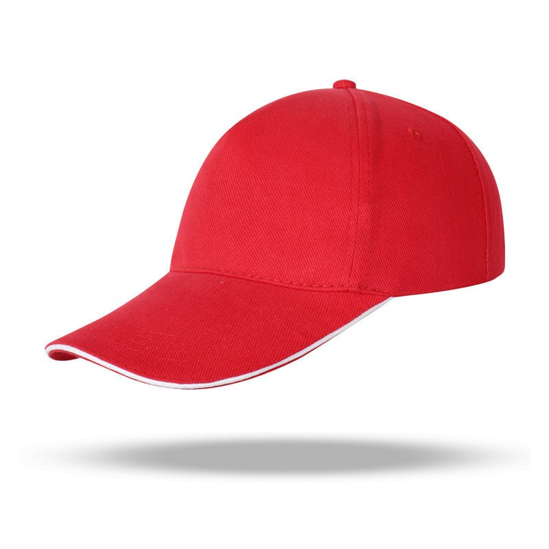 Casual cotton duckbill cap, baseball cap, sun visor, custom printed logo embroidery