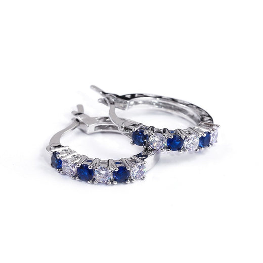 New Arrival 925 Sterling Silver pendientes Fashion Round Circle Clear Mosaic CZ Zircon Stud Earrings for Women Jewelry brincos