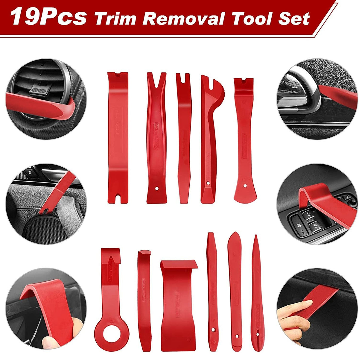 Car tools Car Interior Disassembly kit plastic trim removal tool car clips puller diy Panel Tools for auto trim puller set