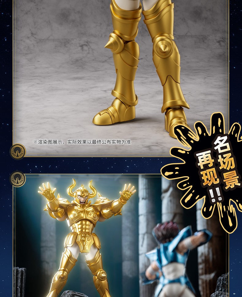 Blokees Saint Seiya Cygnus Hyoga Pegasus Seiya Knights of Zodiac Aquarius Camus Aries Mu Action Figures Anime Model Statue Toys