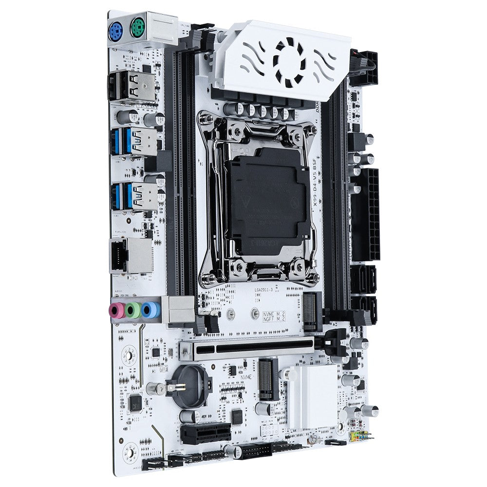 SOYO X99 Motherboard DDR4 LGA2011-3 with M slot 2 Supports C612 Chipset Dual channel DDR4 SATA 3.0 White Cooling Armored Fan