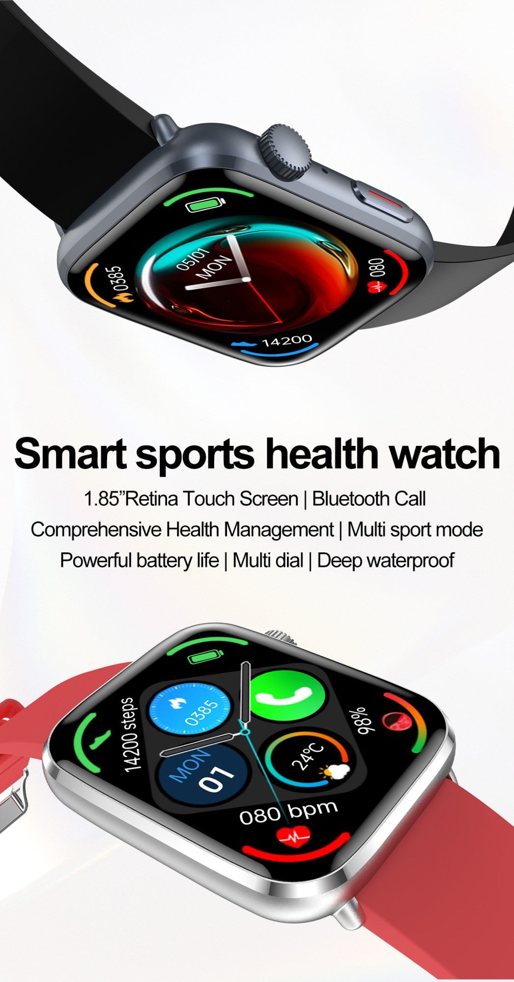 2025 New For Xiaomi Redmi Watch 5 Bluetooth Call GPS Tracking NFC Heart rate IP68 Waterproof Sport Fitness Smart bracelet Unisex