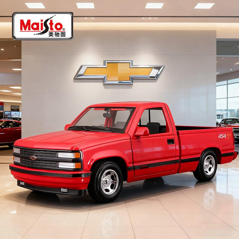 Maisto 1:24 Chevrolet 454 SS 1993 Picku Alloy Car Diecasts & Toy Vehicles Car Model Miniature Scale Model Car For Children