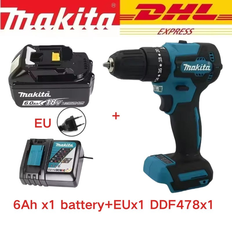 nuevo Original Makita DDF487 taladro inalámbrico? destornillador de impacto eléctrico sin escobillas herramienta recargable