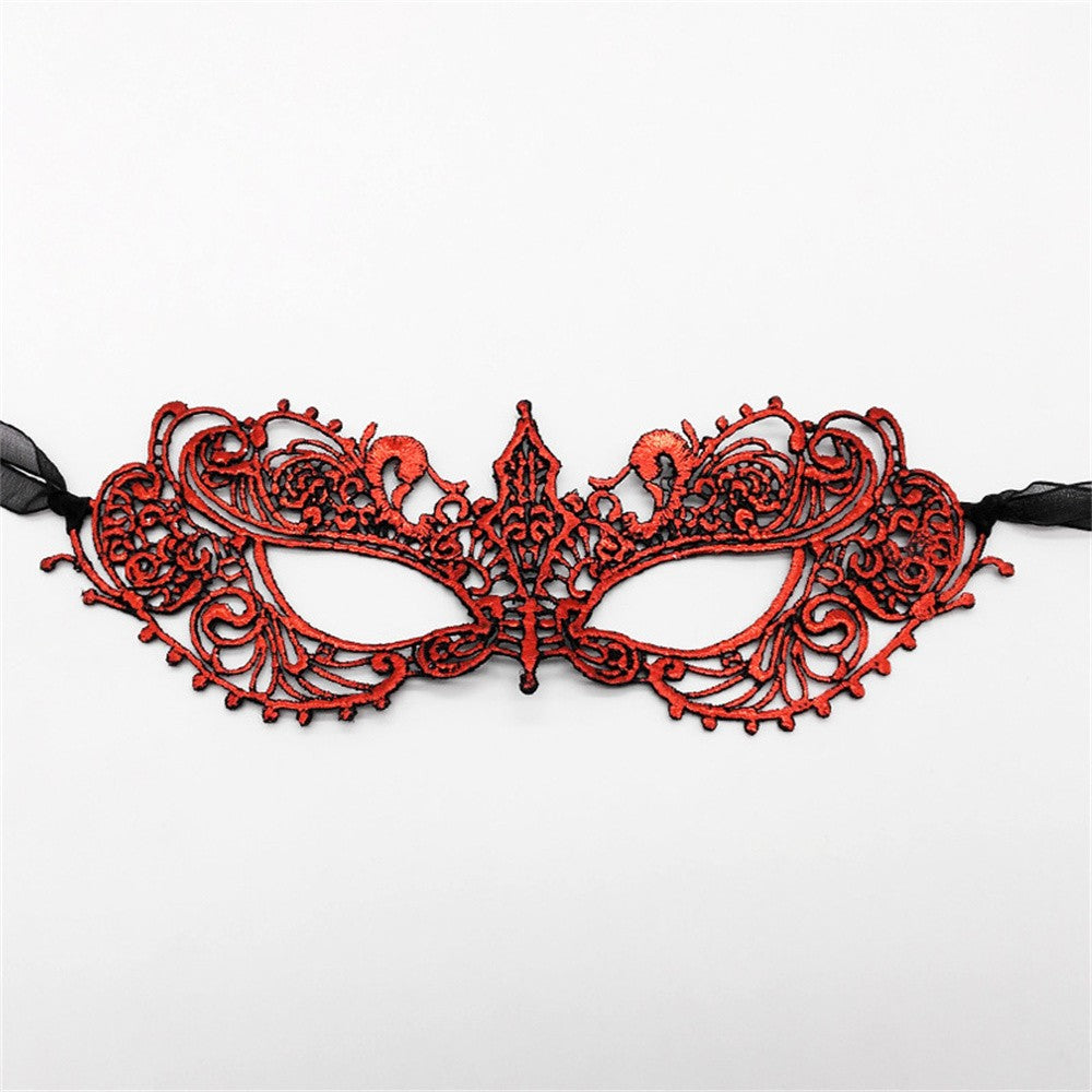 Women Sexy Hollow Lace Masquerade Gold Black Face Mask Princess Party Cosplay Prom Props Costume Nightclub Queen Eye Mask Exotic
