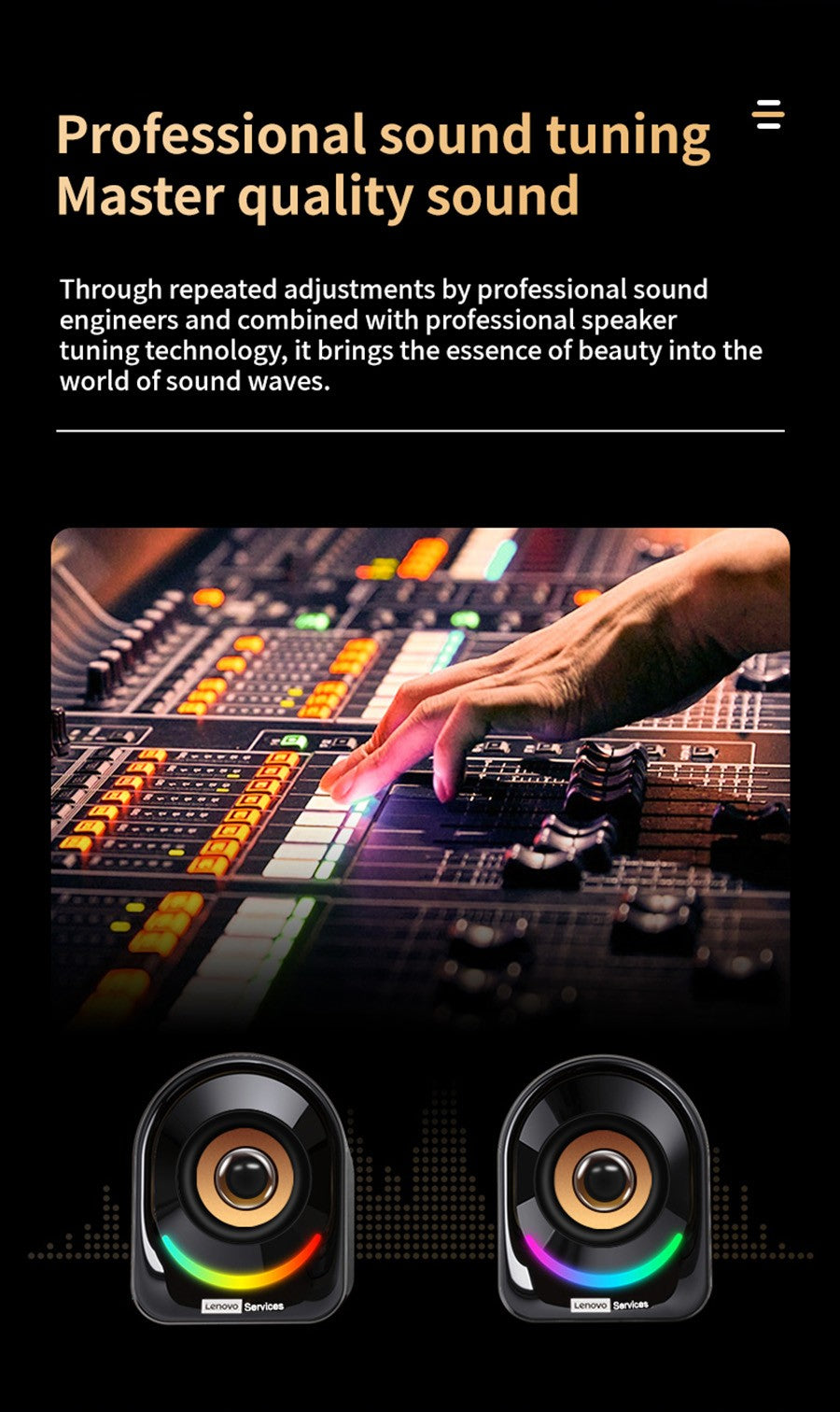 Lenovo Desktop Speakers Portable Small Speakers Computer Speakers Desktop Laptop Home Wired Mini Speakers Small Desktop Multimedia Laptop Speakers