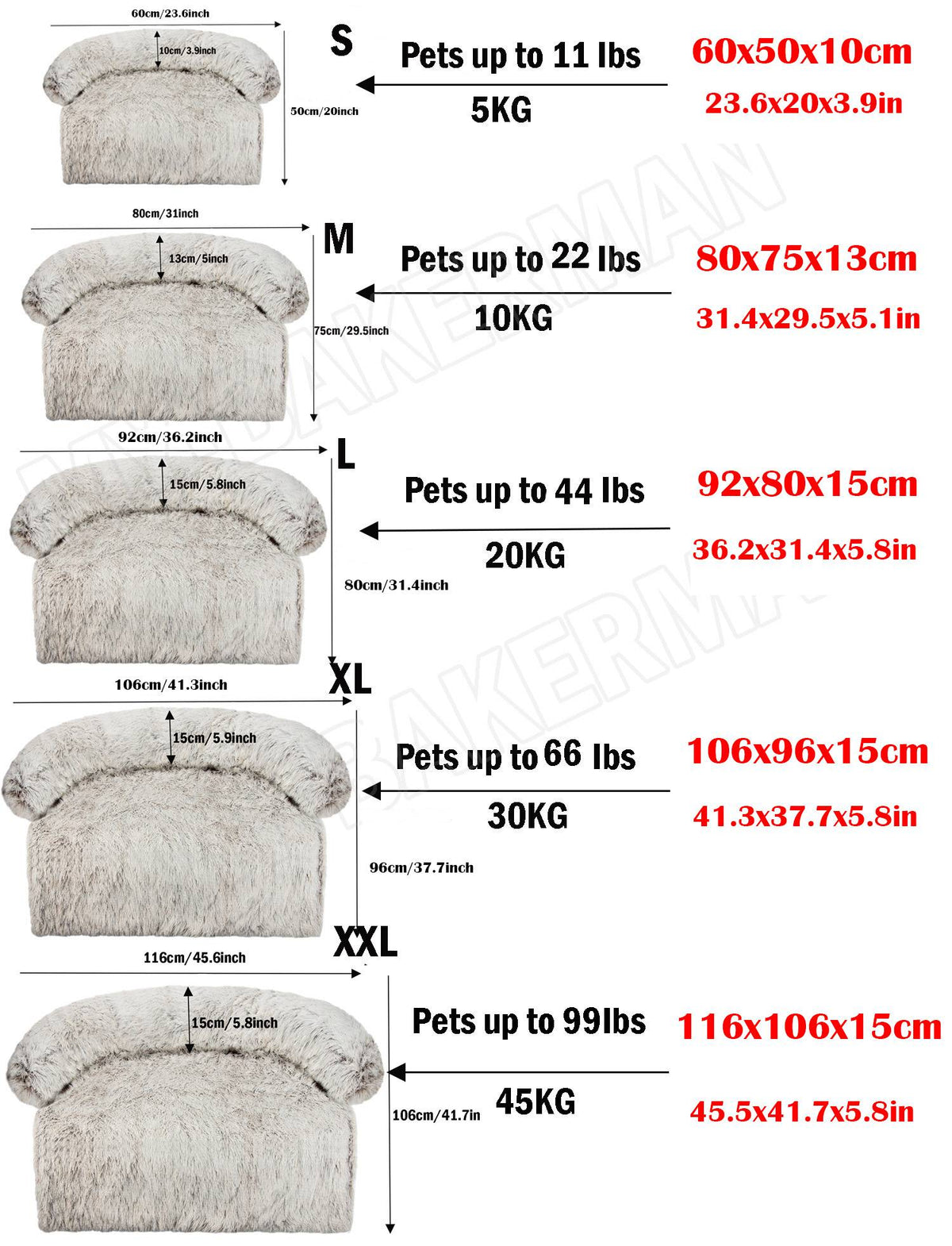 Washable blanket Sofa cover Large dog bed Sofa plush dog pet House sofa cushion plush warm kennel pet cat puppy cushion. Winter