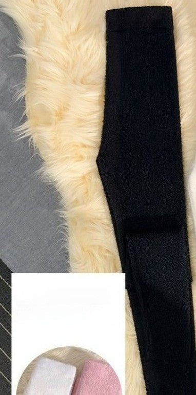 Pink Mink Velvet Pants Women High Waist Elasticity Plush Casual Thermal Leggings Tight Knitted Straight Wear Outside Trousers