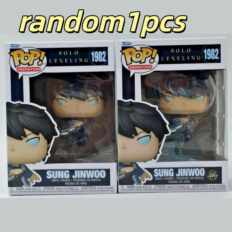 Official Genuine Funko Pop Solo Leveling Sung Jin-Woo Action Doll Model 1982 Limited Edition Hidden Item Vinyl Dolls Gift Toys