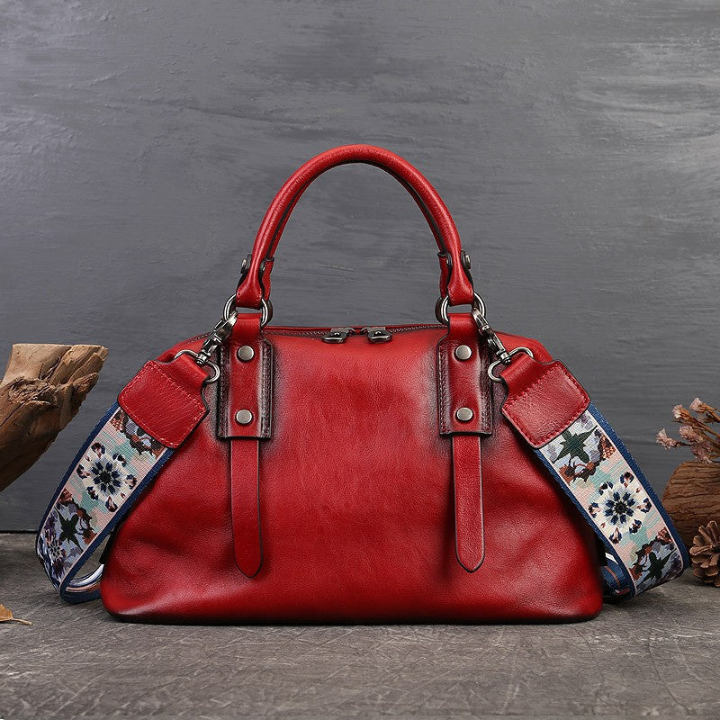 MOTAORA 2025 New Genuine Leather Satchel Tote Bag Top Handle Handbag Designer Shoulder Bag Large Capacity Cross Body Bag Vintage