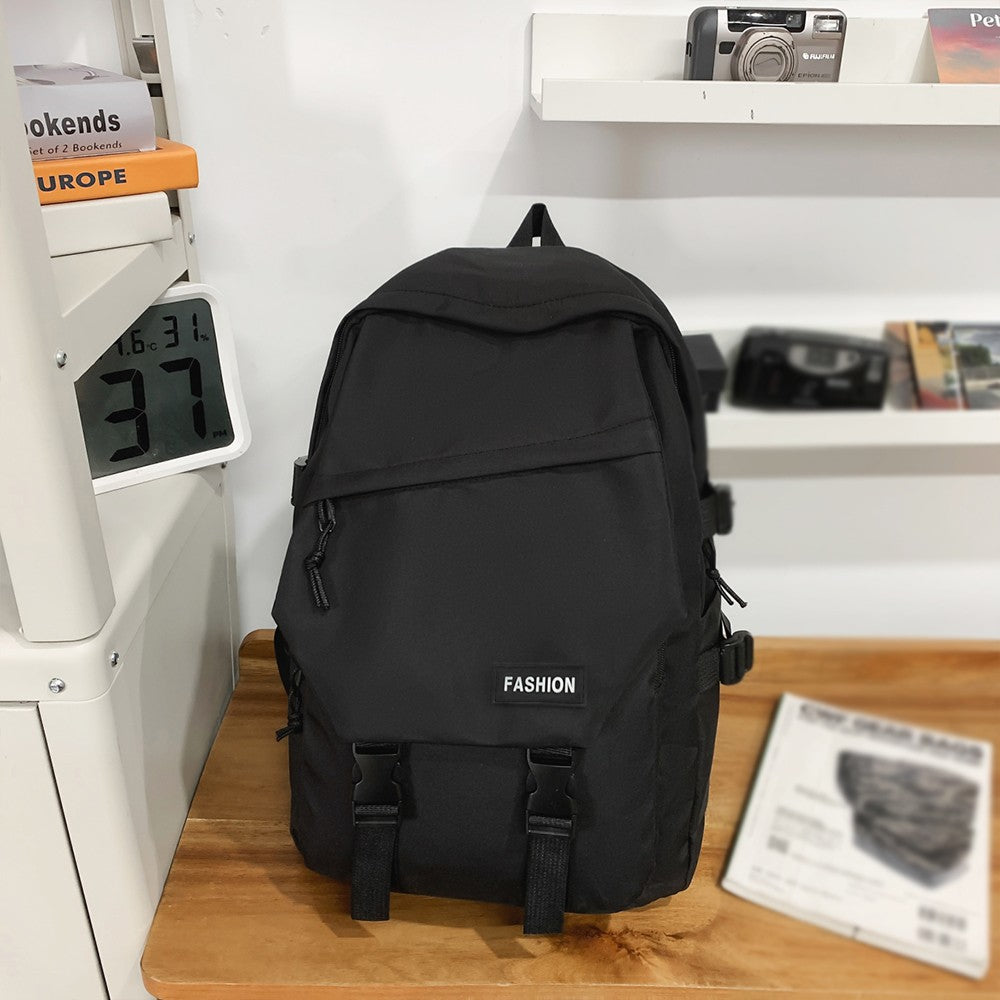 High School Student Backpack, Male Campus Backpack, Female College Student Simple Large Capacity Travel Backpack