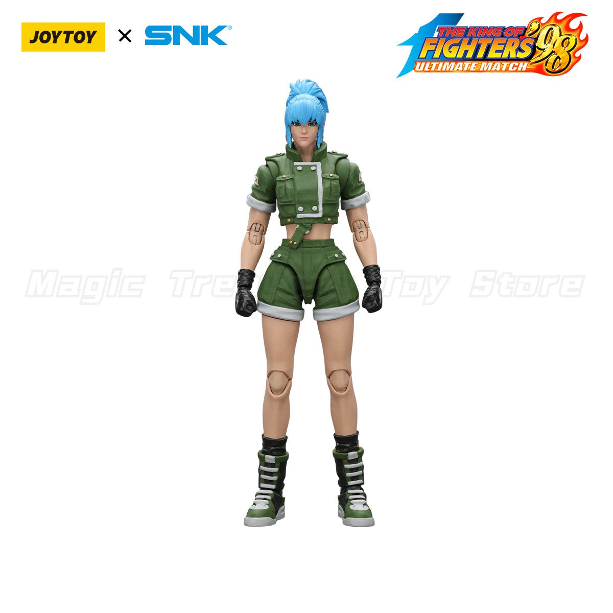 ?In stock?Original JOYTOY SNK 1/18 Action Figure KOF'98UM Ikari Warriors Team Leona Heidern Toys Gifts