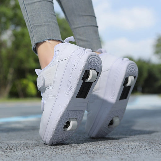 New Children's Roller Skates Boys Girls Double Wheel Unisex Roller Skates Shoes New Sneakers Outdoor Sports Casual Shoes