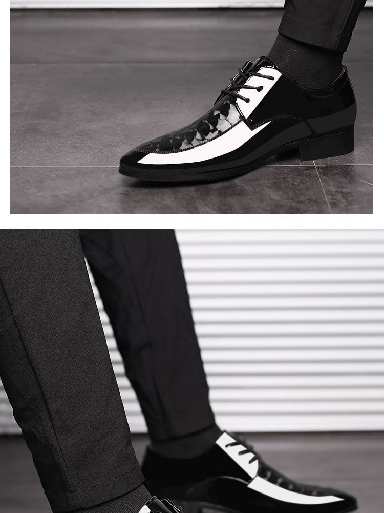 Oxfords Leather Men's Shoes Casual Dress Men Lace Up Breathable Formal Office for Man Big Size 38-48 Flats 2024