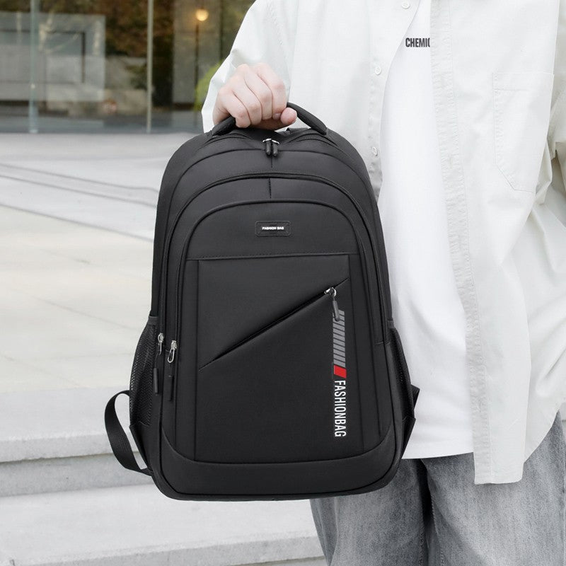 Backpack men casual large-capacity computer travel backpack female junior high school students high school students schoolbag