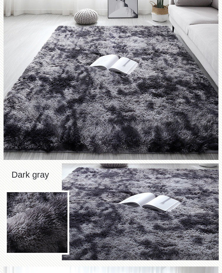 VIKAMA Ultra Soft Shaggy Round Rug Pad Fluffy White Carpet Living Room Home Decor Bedroom Kids Room Salon Thick Pile Carpet