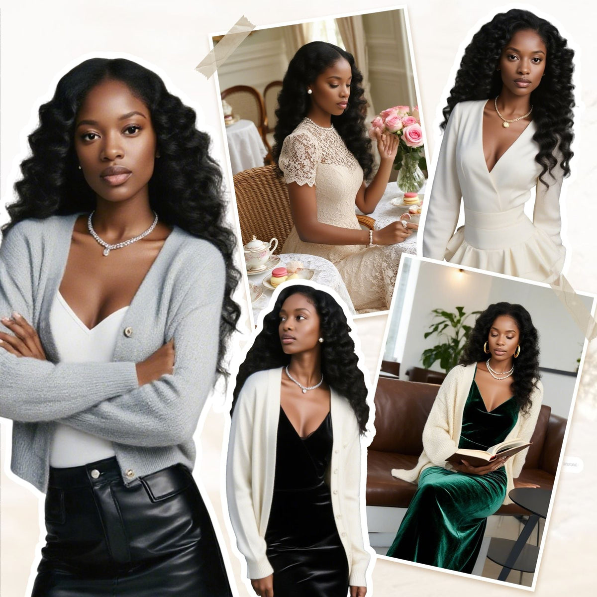 Wacur 12A Deep Wave Bundle real Human Hair Braided Extension 12-30Inches Natural Black 100% Virgin Remy Hair Extension for woman