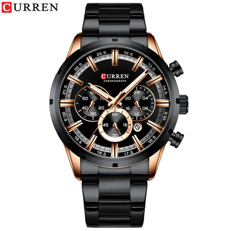 CURREN Men Watch Top Brand Luxury Sports Quartz Mens Watches Full Steel Waterproof Chronograph Wristwatch Men Relogio Masculino