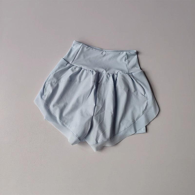Summer Women's Sports Shorts Mesh 2 In 1 Quick-dry Yoga Shorts Breathable Fitness Shorts High Waist Fitness Running Shorts