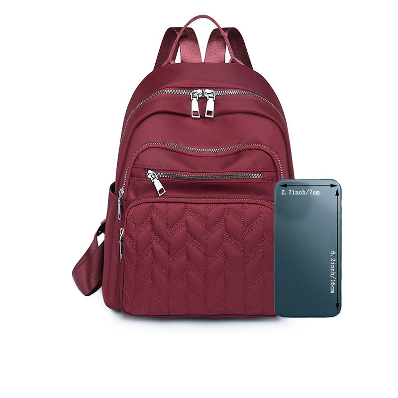 Men's and women's Oxford cloth backpacks, nylon travel backpacks, casual and fashionable canvas backpacks