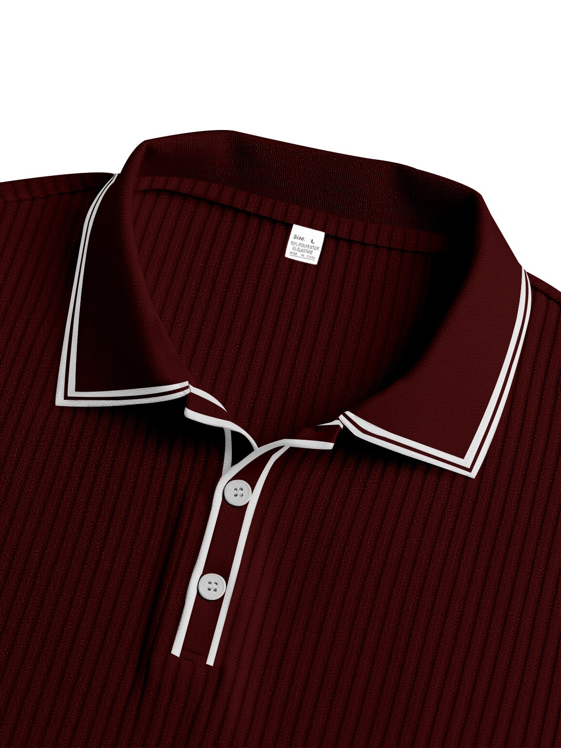Spring And Autumn New Men's Striped Long Sleeve Polo Shirt Slim Fit Collar Multi Color Business And Leisure Versatile Men's Top