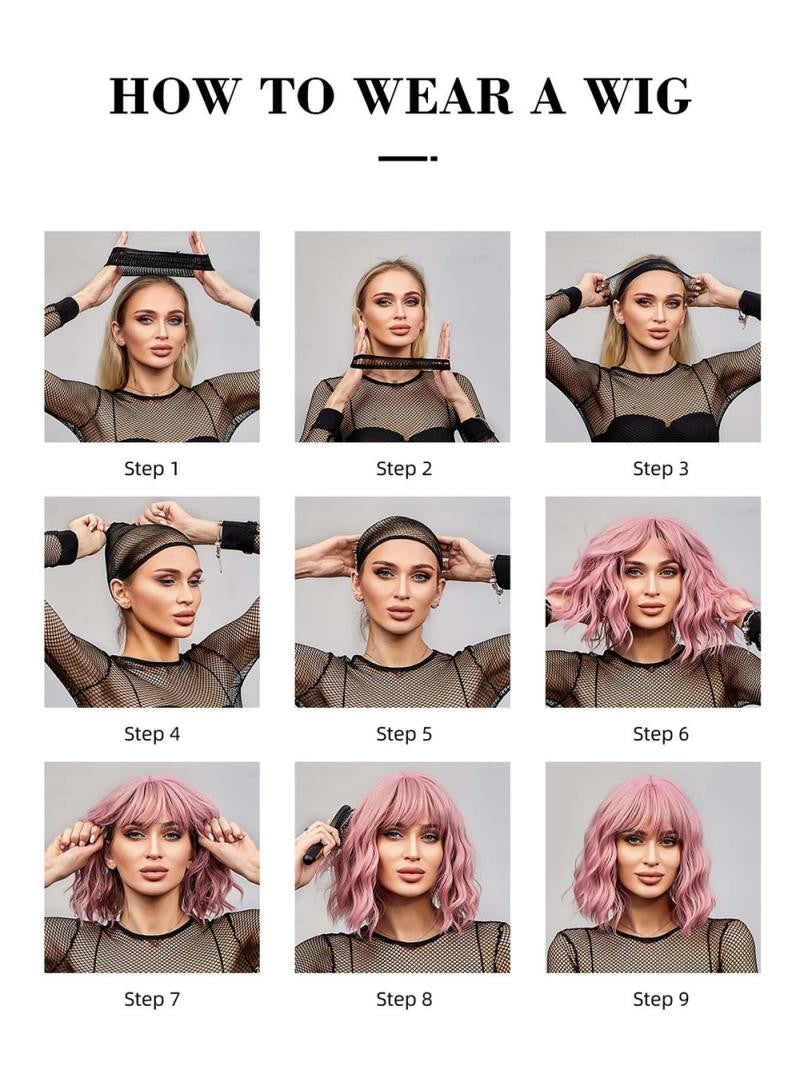 Chainsaw Man Reze Cosplay Wig Synthetic Short Straight Wig Anime Coser Cute Girl Heat Resistant Fiber High Quality Wig Halloween