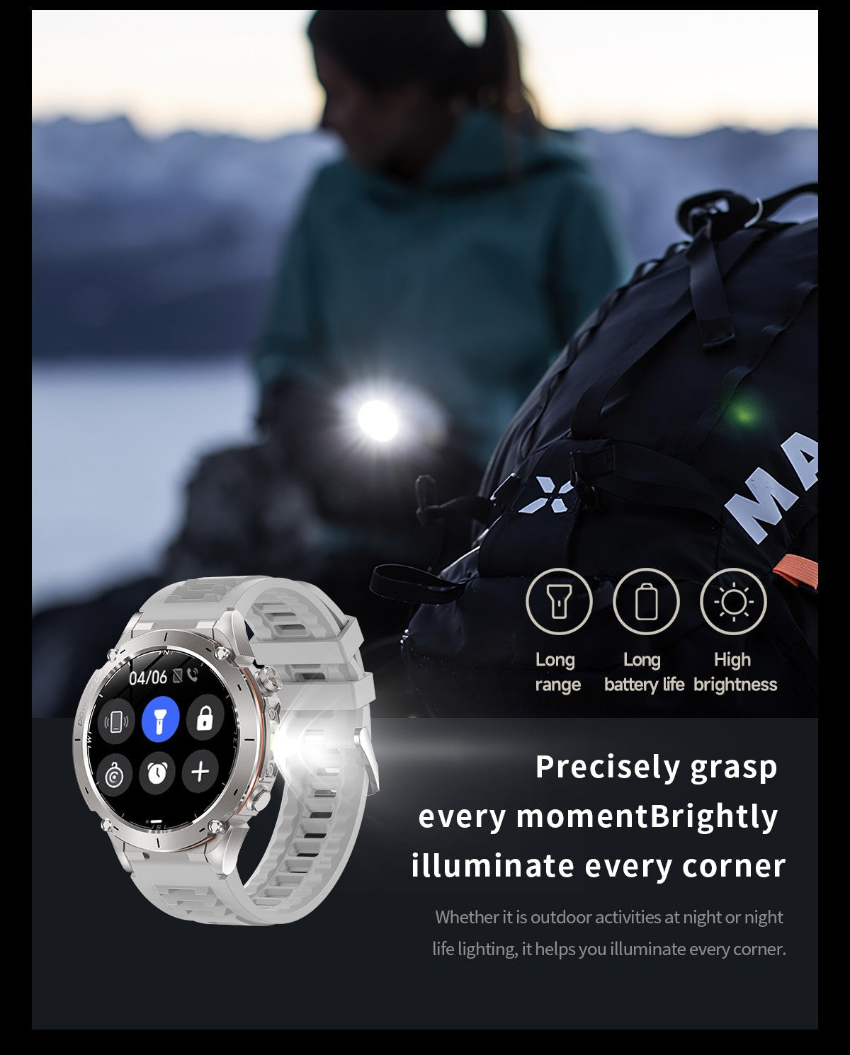 2025 New GUHUAVMI IOS Ultra GPS Smart Watch 10ATM Waterproof Built-in Dual-band GNSS Compass Military Sports Men SWIM Bracelet