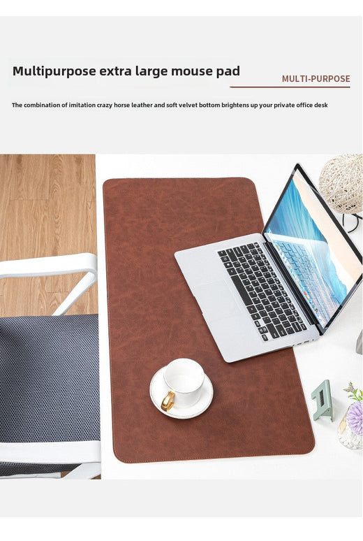 Desk Pad Waterproof PU Mouse Pad Desk Mat Protective Cover Large Mousepad Computer Laptop Non-slip Easy To Clean Keyboard Mats