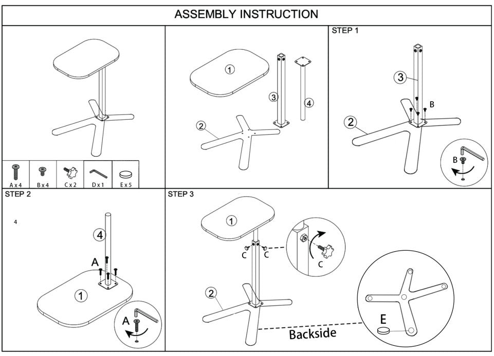 Adjustable Height Laptop Desk Rotating Tabletop Mobile Stand Home Mesa Bedside Table Office Tray Standing Computer Workstat
