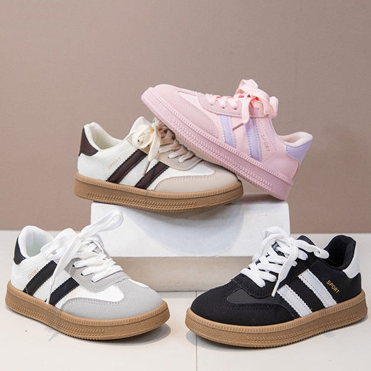 Children's Board Shoes Boys Sneakers 3-18 Years Old Khaki Boys Girls Single Shoes Four Seasons Non-slip Kids De Training Shoes