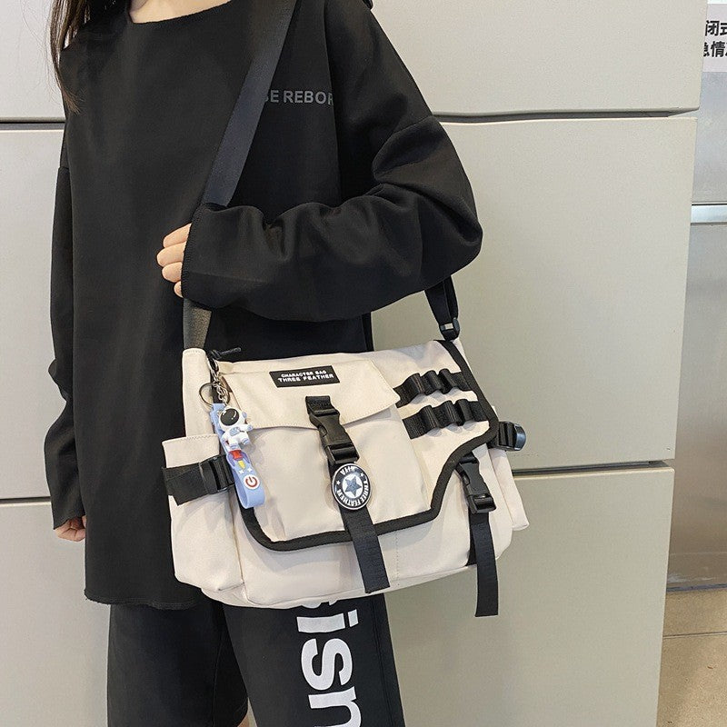 Canvas Crossbody Bags for Women 2023 Nylon Men Postman Student Shoulder Messenger Bag Large Satchel Fashion Bookbag Big Handbags