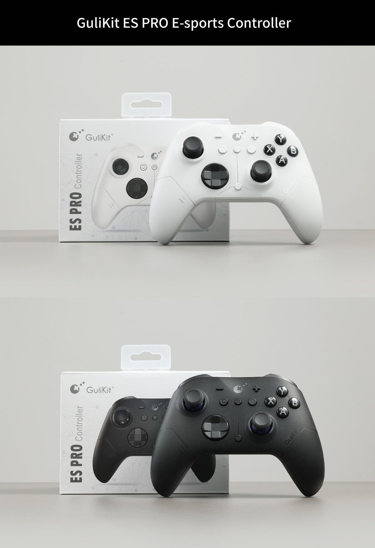 Gulikit ES/ES PRO Wireless Controller For Nintendo switch 2 ,Bluetooth,for Windows, Android ,iOs Game Accessories?BLACK/white