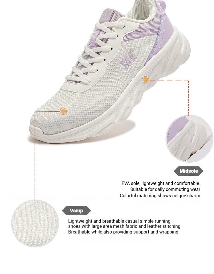 361 Degrees Women's Sneakers Retro Platform Sole Breathable Mesh All-Day Comfort Lightweight Fitness Female Sneakers 682522230