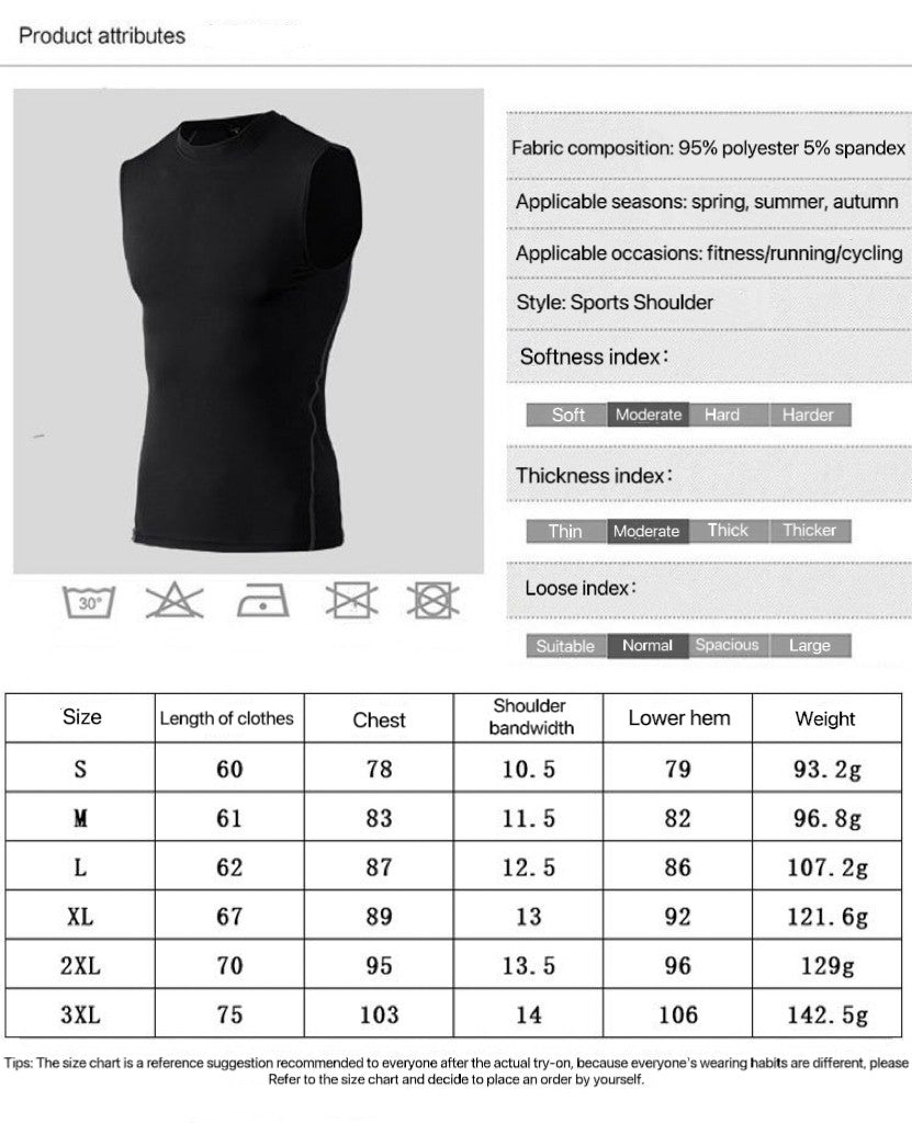 1pcs Men Vest Running Shirt Boys Soccer Shirts Men's Jersey Sportswear Mens Jogging Quick Dry Compression Fitness Top clothe