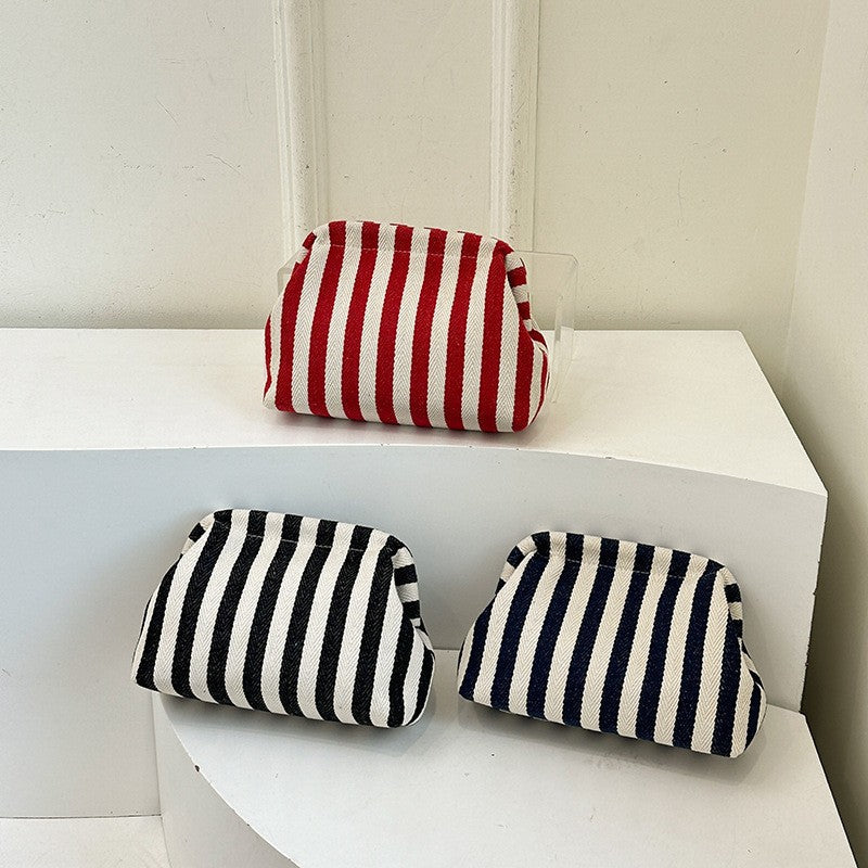 Woven Crochet Purses for Women Beach Clutch Handbags Dumpling Hobo Casual Colorblock Bag Ladies Ruched Cloud Purse