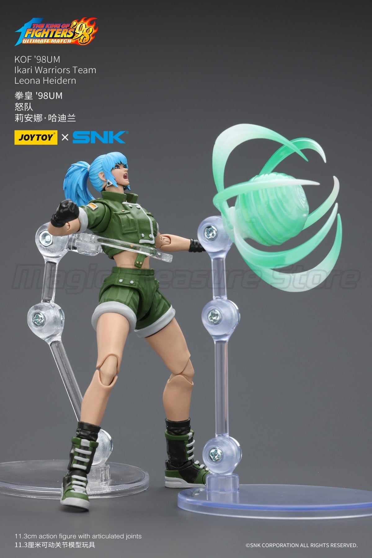 ?MT?JOYTOY 1/18 Action Figure SNK KOF'98UM Ikari Warriors Team Ralf Jones Clark Still Leona Heidern Toy Model Gift