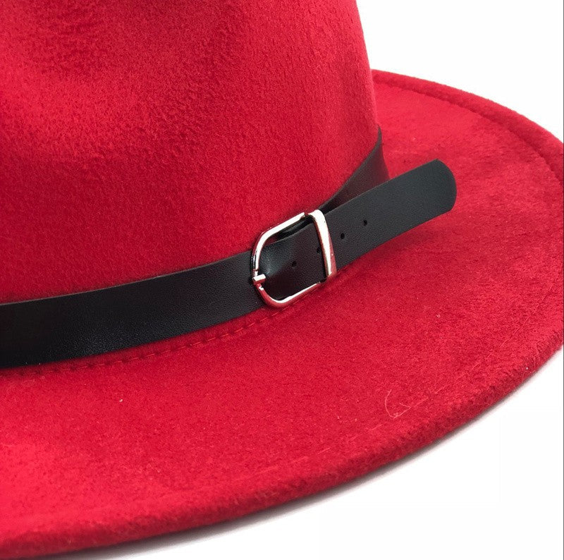 free shipping 2022 new Fashion men fedoras women's fashion jazz hat summer spring black woolen blend cap outdoor casual hat X XL