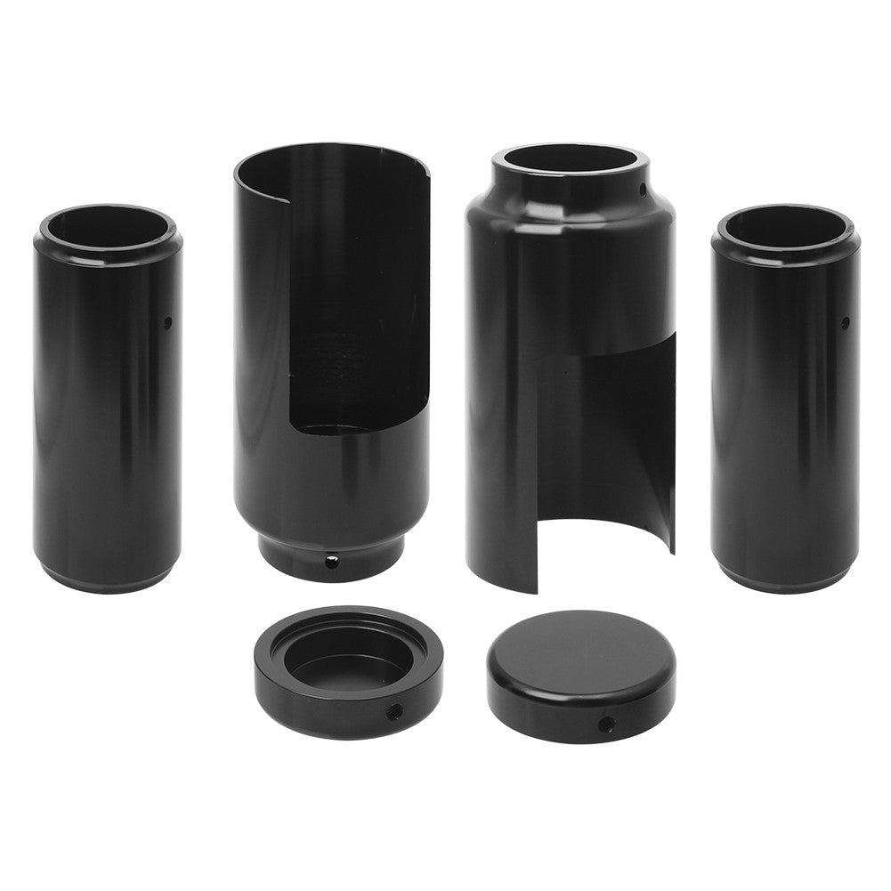 Motorcycle CNC Aluminum Black Full Fork Cover Fork Tubes Caps Set For Harley Softail Breakout FXSB 2013-2017 2016