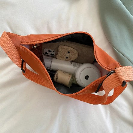 Upgraded Version Simple Design Women's Messenger Bag Nylon Hobos Small Shoulder Bags Vintage Female Girls Purse Cloth Handbags